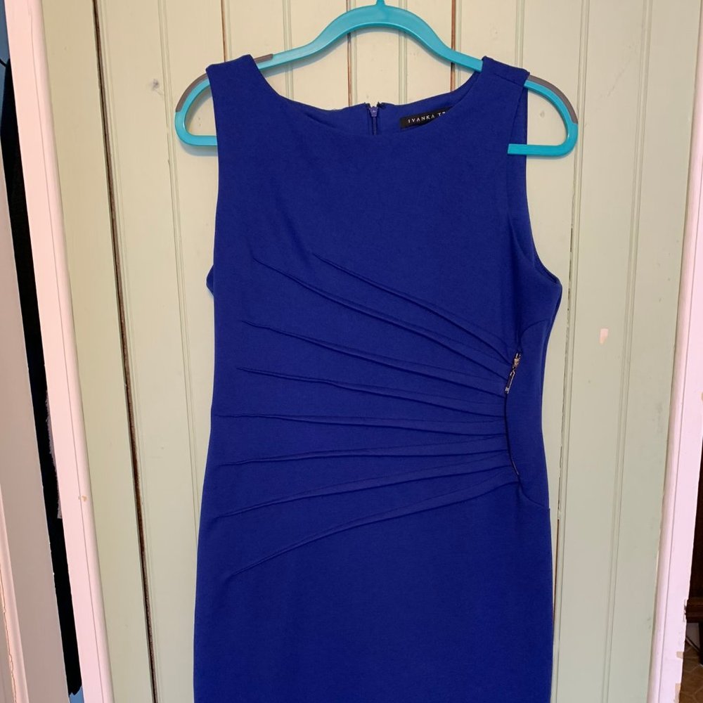 Cobalt Blue Sheath Starburst Dress